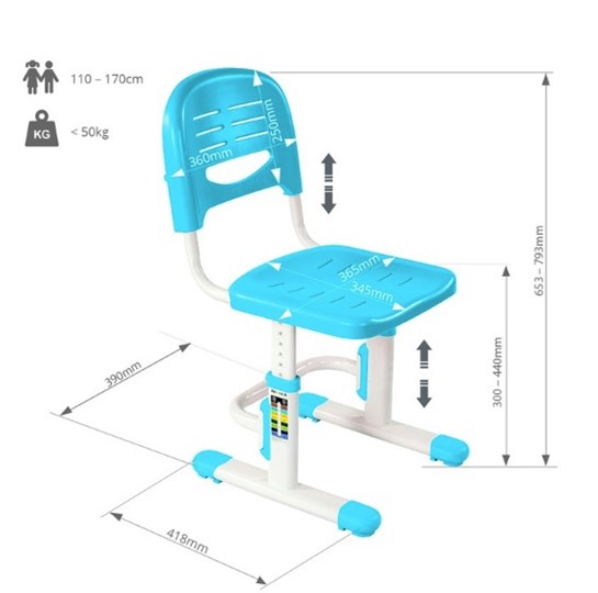 Детский стул SST3 Blue в Брянске - изображение 4