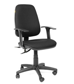 Кресло компьютерное CHAIRMAN 661 Ткань стандарт 15-21 черная в Брянске - предосмотр