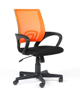 Офисное кресло CHAIRMAN 696 black Сетчатый акрил DW66 оранжевый в Брянске - предосмотр