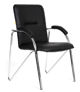 Офисное кресло CHAIRMAN 850 Экокожа Terra 118 черная в Брянске - предосмотр