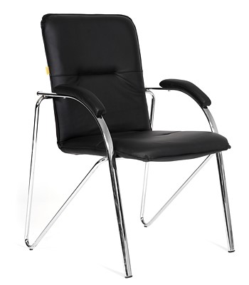 Офисное кресло CHAIRMAN 850 Экокожа Terra 118 черная в Брянске - изображение