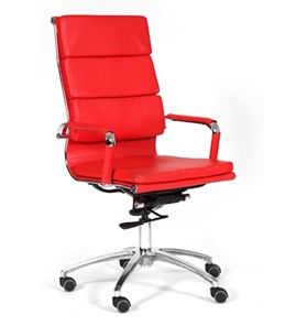 Кресло CHAIRMAN 750 экокожа красная в Брянске - предосмотр