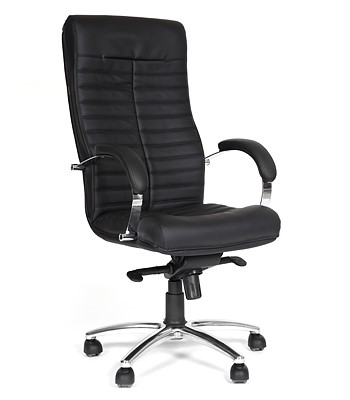 Офисное кресло CHAIRMAN 480 Экокожа премиум черная в Брянске - изображение